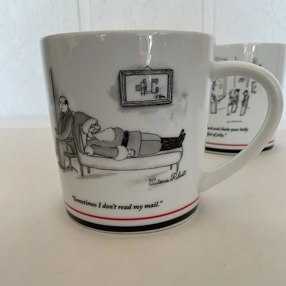 Restoration Hardware x The New Yorker Set of Two Ceramic Mugs